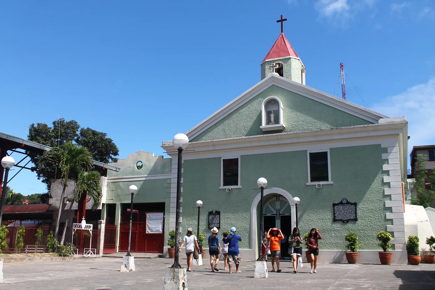 The façade of Baler Church